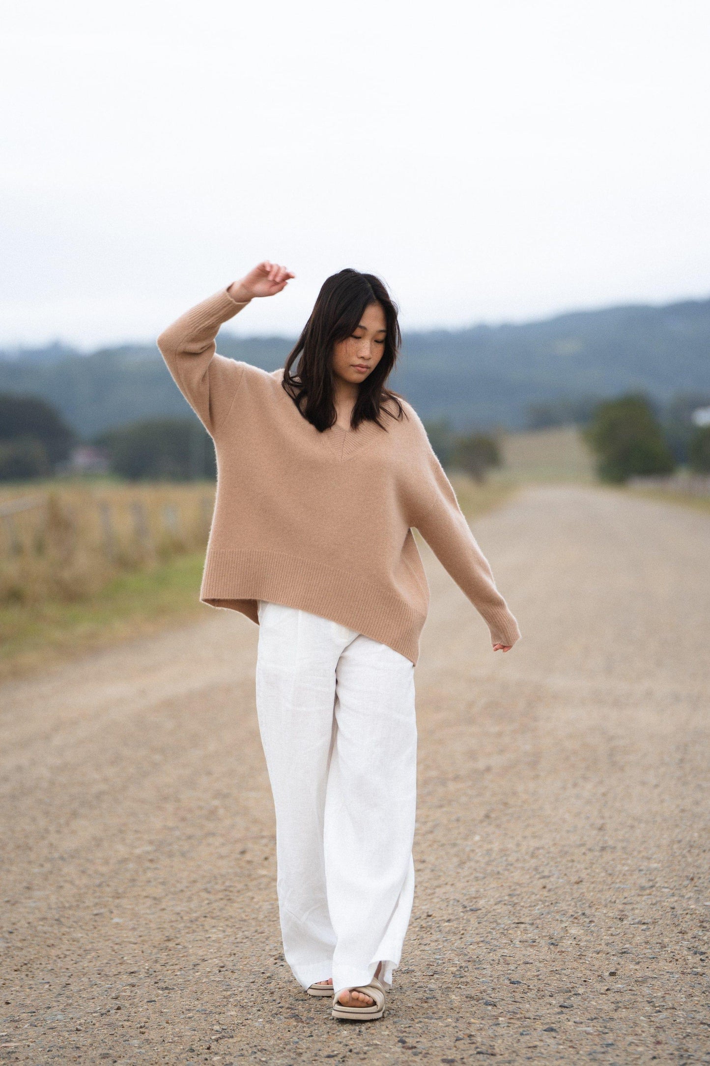 JUNE CAMEL CASHMERE KNIT