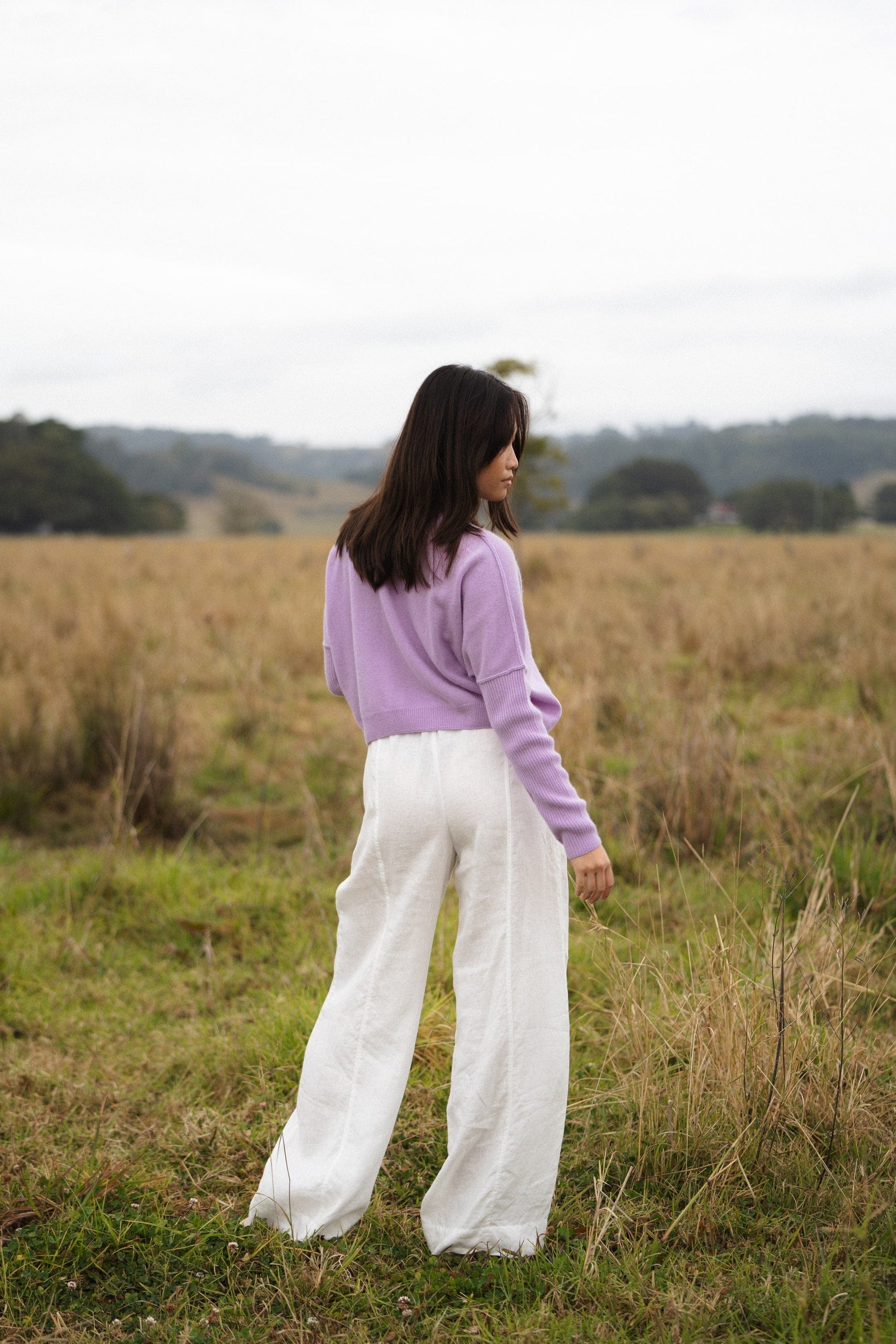 LILLY PILLY Collection NEW Miri Knit made from 100% cashmere in Lilac